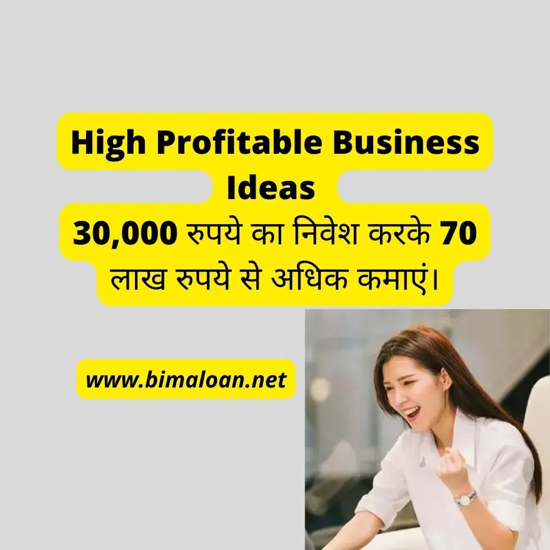 High Profitable Business Ideas :30,000 रुपये का निवेश करके 70 लाख रुपये से अधिक कमाएं।