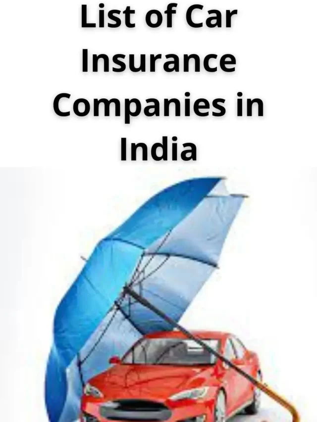 List of Car Insurance Companies in India