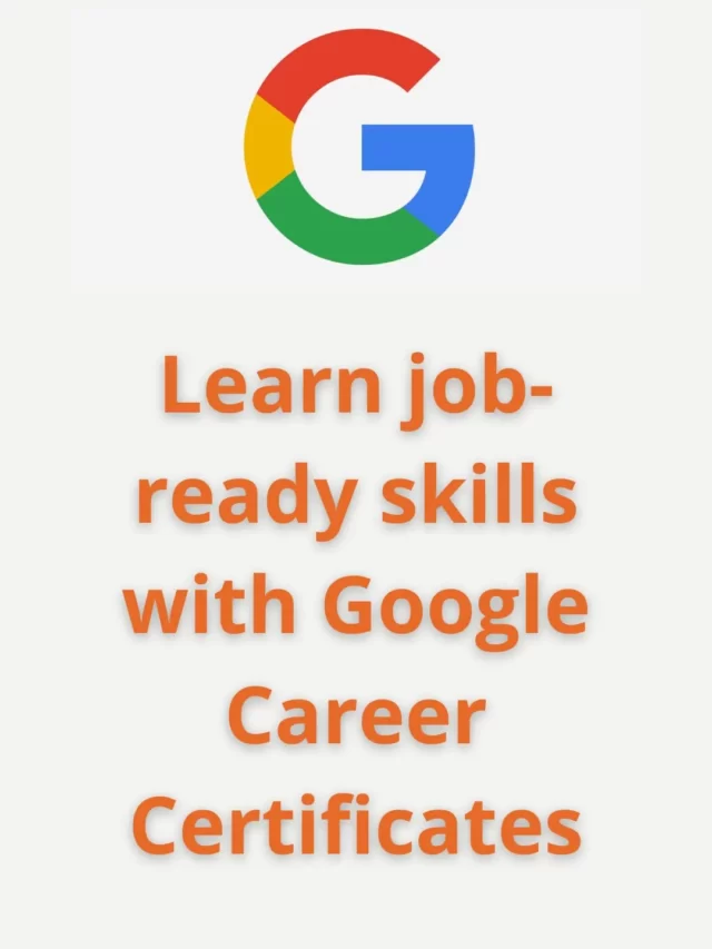 Get started today with Google Career Certificates