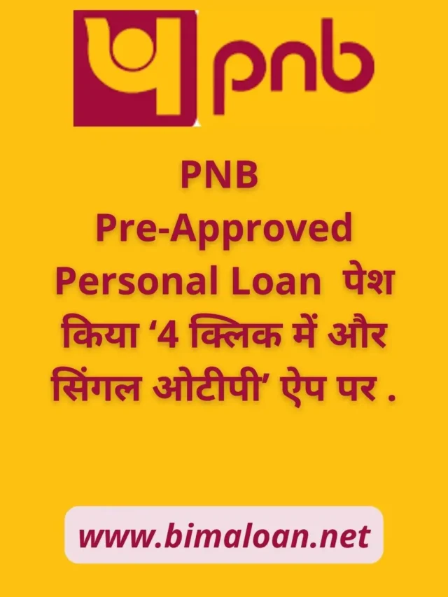 PNB Pre-Approved Personal Loan : पेश किया ‘4 क्लिक में और सिंगल ओटीपी’ ऐप पर