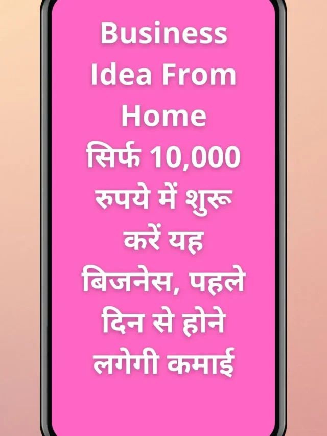 Business Idea From Home: सिर्फ 10,000 रुपये में शुरू करें यह बिजनेस,
