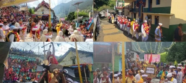 10 दिवसीय Pandav Leela Uttarakhand में महाभारत के 'धर्म युद्ध' को फिर से बनाया गया ।