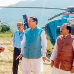 Uttarakhand CM Pushkar Singh Dhami oversees rescue operations in Pauri Garhwal district. PTI