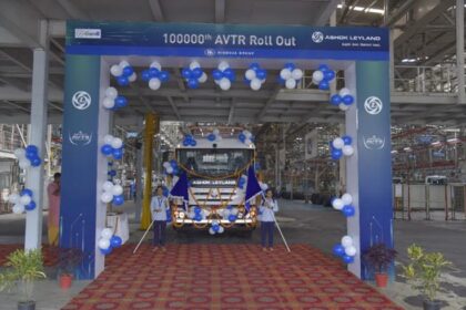 Ashok Leyland Truck स्वदेशी AVTR प्लेटफॉर्म पर 1 लाख उत्पादन चिह्न तक पहुंचता है.