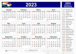 वर्ष 2023 का कैलेंडर जाने व्रत एवं त्यौहार कब है | Indian Calendar 2023 with Holidays and Festival .