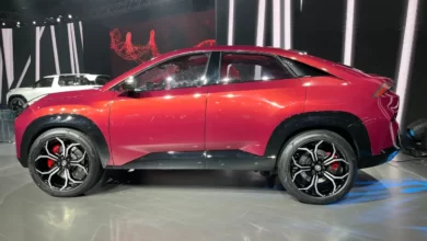 First glimpse of the elegant and dynamic Tata CURVV Auto Expo 2023.