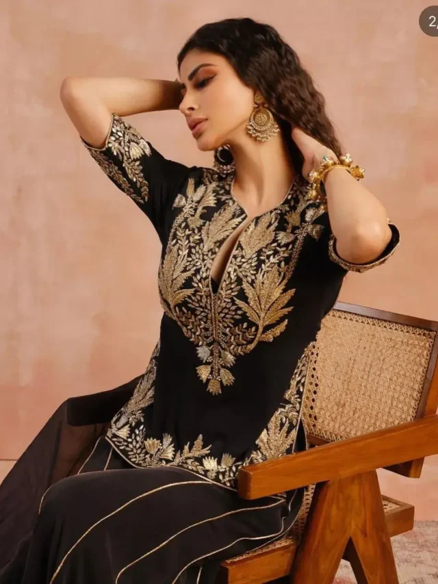 Mouni Roy 5 Stunning Trending Pictures in Black Dress
