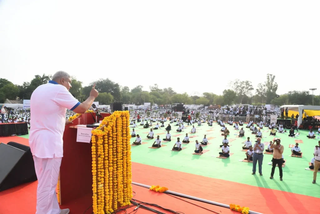  International Day of Yoga Celebrated By Hon'ble Vice President .