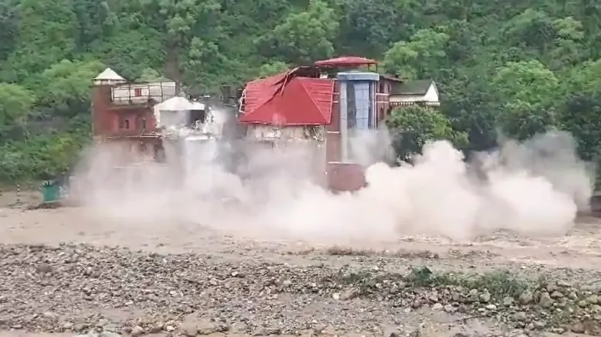 Video: College Building in Uttarakhand Collapses and is Swept Away by Floodwaters.
