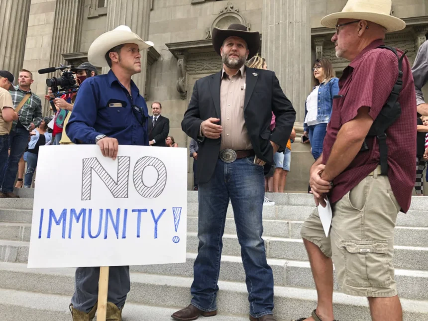 Ammon Bundy Taken into Custody for Contempt Charge in Ada County.