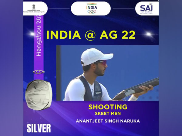 Anant Jeet Clinches Silver in Men's Skeet Shooting at Asian Games.