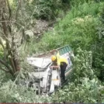 Accident in Bageshwar : Camper Vehicle Plunges into Ditch Near Patiyasar.