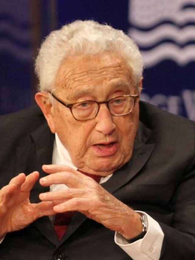 Henry Kissinger, former US Secretary of State,