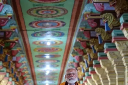 PM Modi visit the Sri Ranganathaswamy Temple (7)