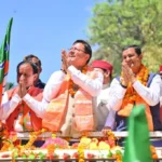 Uttarakhand News : थराली मैं मुख्यमंत्री धामी ने अनिल बलूनी के लिए किया प्रचार.
