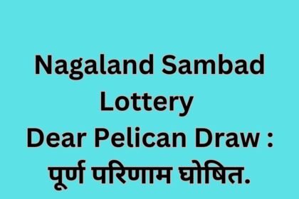 Nagaland Sambad Lottery Dear Pelican Draw : पूर्ण परिणाम घोषित.